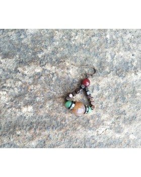 Alphabey's Melted Gemstone Copper Necklace For Women
